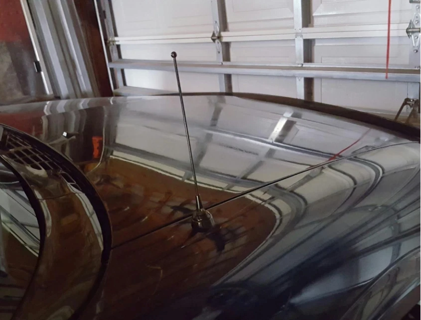 Mástil de antena de acero inoxidable negro de 9" radio AM/FM para Chevrolet S10 1982-2004 Foto 4 de 4