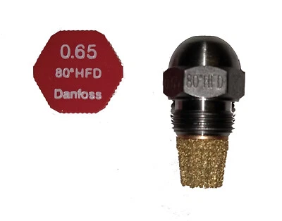 Danfoss Düse 0.65 gph. 80 Grad HFD Ölbrennerdüse, zu Buderus BE-A 2.1-34 K