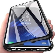 For APPLE IPHONE 16 PRO MAX MAGNETIC CASE DOUBLE SIDE TEMPERED GLASS 360 BUMPER
