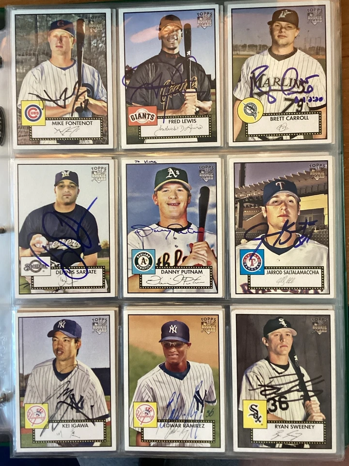 2007 TOPPS SIGNED AUTOGRAPHED TOPPS 52 CARDS - Image 2 of 4