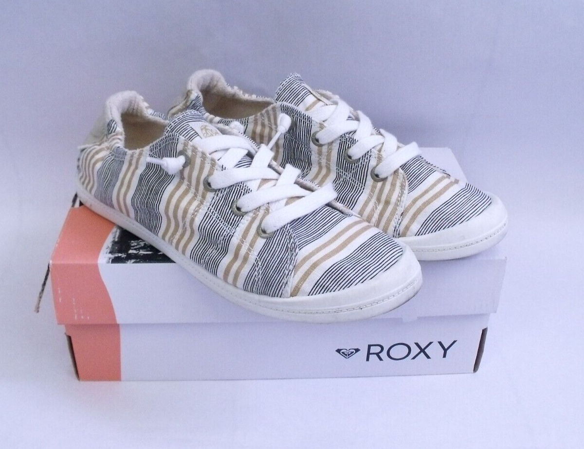 Striped Roxy Bayshore Roxy Bayshore III Slip On Shoes Womens 10