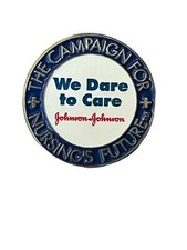 Vintage Johnson & Johnson Dare to Care Campaign for Nursing's Future Lapel Pin t