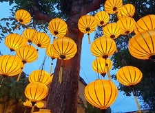 Set 30 Vietnam Silk Lanterns 35cm Restaurant decor Outdoor Garden Party decor