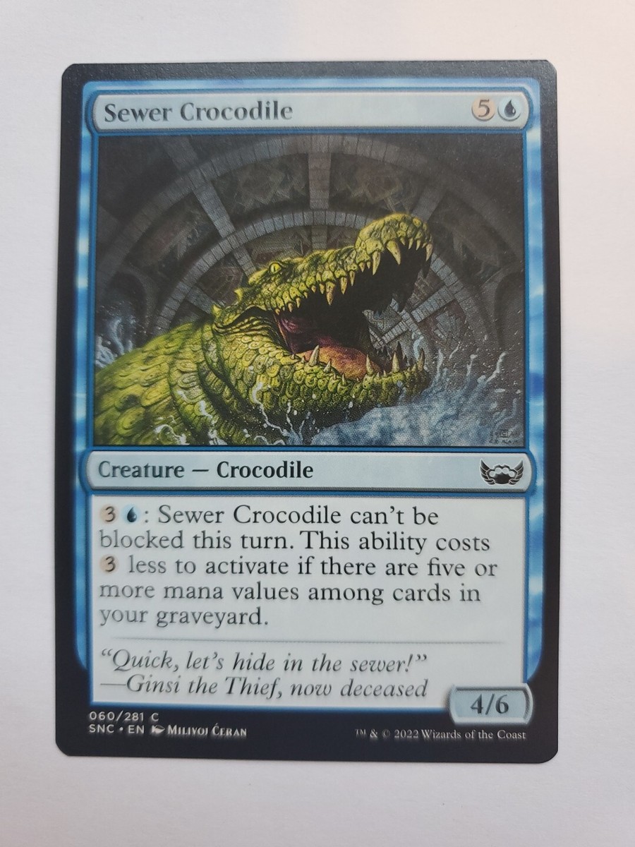 crocodile mtg cards Magic THE Gathering [181] WAR OF THE SPARK Single Card Some roads are paved with bad intentions. MTG Magic The Gathering Card