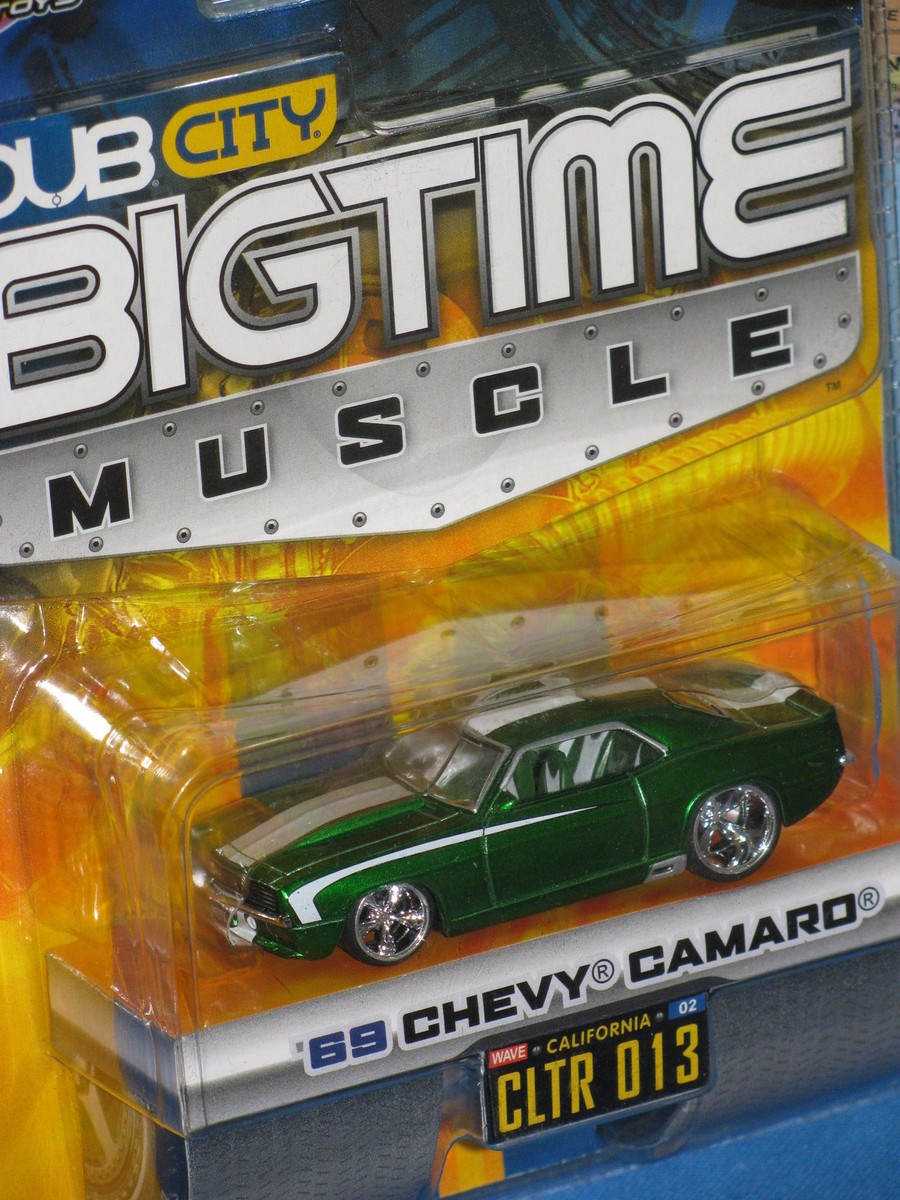 JADA BIGTIME MUSCLE DUB CITY 1969 CHEVY CAMARO '69 GREEN CLTR 013