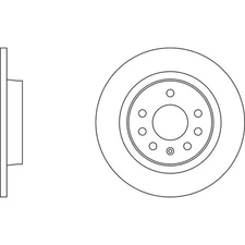 Apec Blue Brake Disc Rear SDK6008 Fits selected Cadillac Fiat Saab Vauxhall Opel