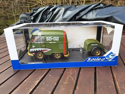 Miniature SOLIDO 1/18 - Volkswagen Kool Kombi Army Fighter 1950 - S1810901