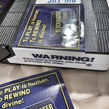 Sticker Blockbuster To PLAY is human. To REWIND is divine Decal 15 pcs