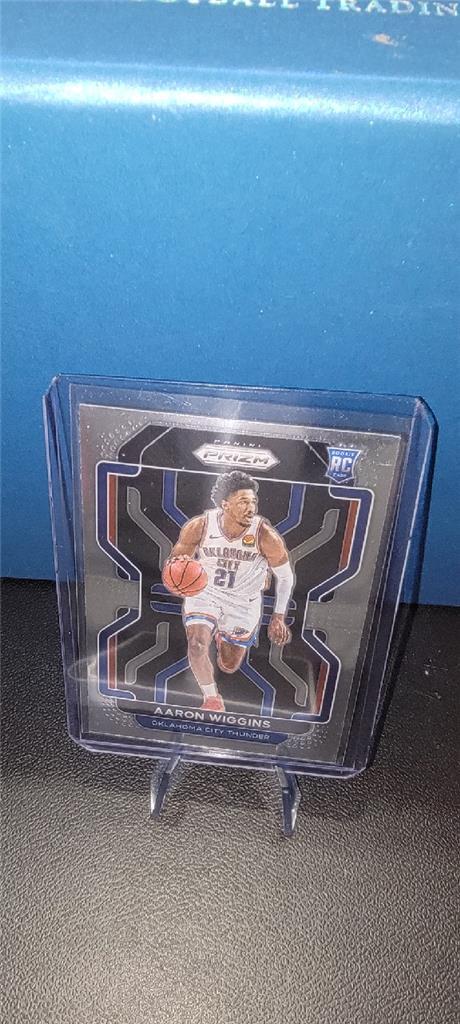 2021-22 Prizm Aaron Wiggins ROOKIE #286 Panini Oklahoma City Thunder Base RC