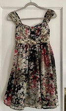 Candies Sundress Small Strappy Summer Fancy Padded Lined Floral Elastic