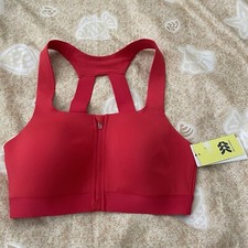 All in Motion Women  s High Support Sculpt Zip-Front Sports Bra Size 34B
