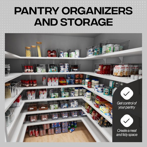 Clearspace Clear Plastic Storage Bins – Pantry Organizers & Storage Containers - Picture 2 of 12