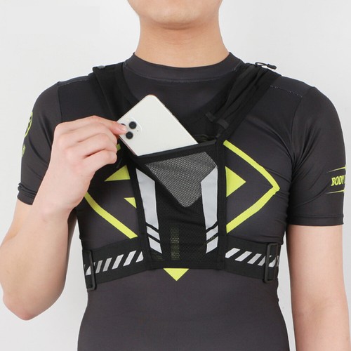 Reflektierender Laufrucksack Mesh Atmungsaktiver Trinkrucksack für Jogging Fitne - Bild 9 von 13