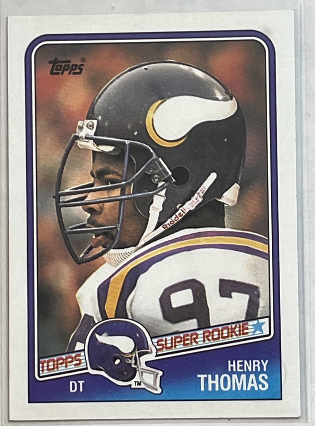 1988 Topps Super Rookie #156 Henry Thomas EX/NM Minnesota Vikings