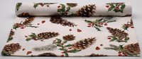 TischläUfer 50 X 150 Cm Baumwolle Ilex Zapfen Pinien Hossner Heimtex