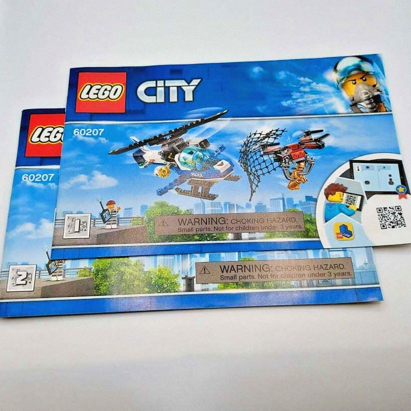 Lego City 60207 INSTRUCTION MANUALS ONLY Sky Police Drone Chase