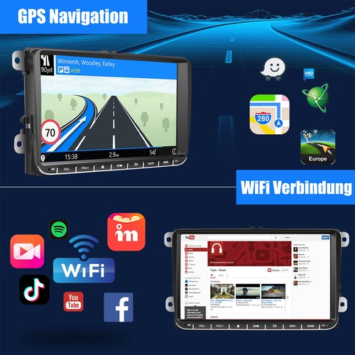 Autoradio Android 13 Carplay GPS NAVI +Kamera Für VW GOLF 5 6 Touran Passat Polo - Bild 8 von 14