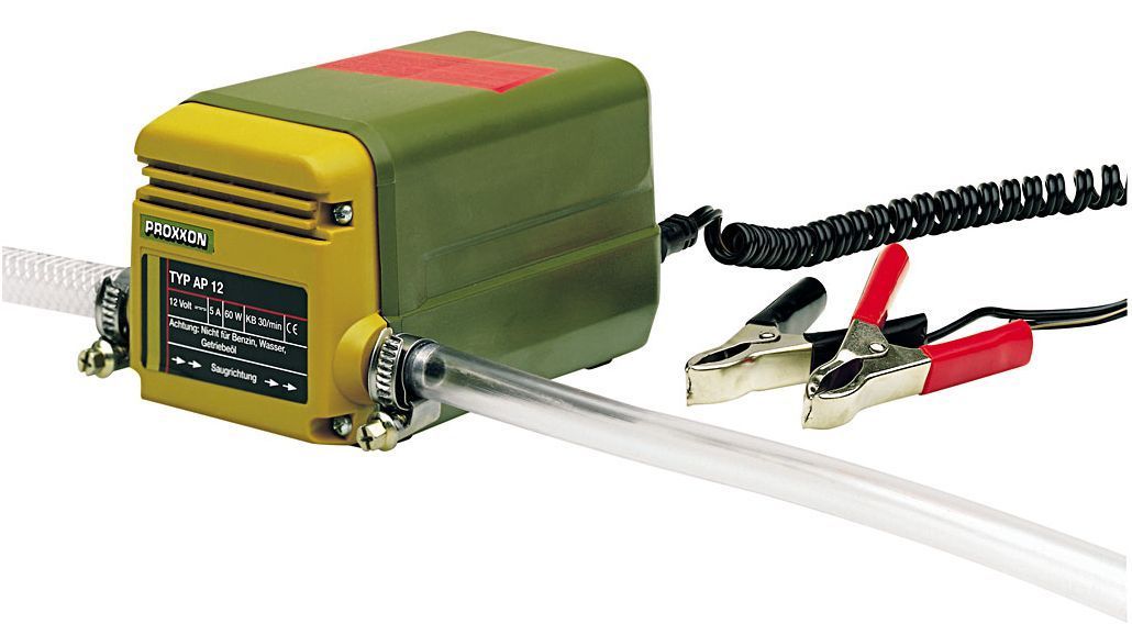Proxxon Pompa aspira GASOLIO e OLIO 12V 250 lt/ora Universale  Mod. AP12 - 25262