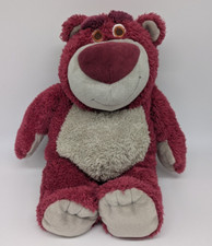 Disney Store Lotso Huggin Bear Toy Story 3 Plush Stuffed 14" Strawberry Scented