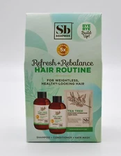 Soapbox Refresh Rebalance Hair Routine Tea Tree Shampoo Conditioner Mask Set