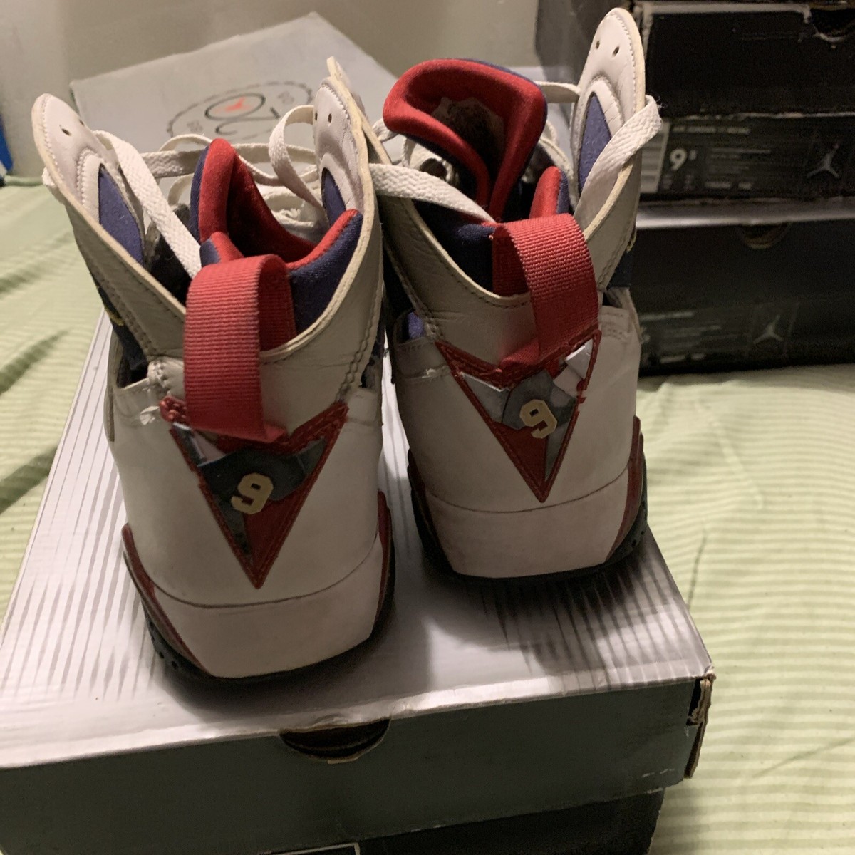 Air Jordan 7 Retro Olympic 2004 Size 9.5 w/ Box 676556031142| eBay