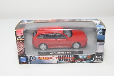 B42 1:43 NEWRAY NEW RAY CITY CRUISER ALFA ROMEO 156 STATION WAGON RED MIB