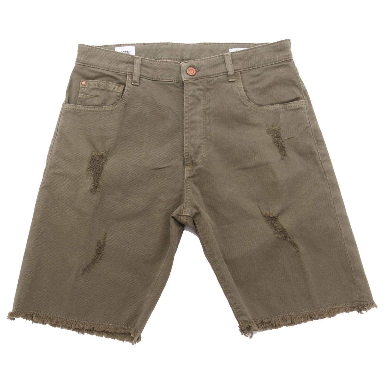 0150AH бермуды uomo OFFICINA36 зеленые джинсовые шорты из потертого материала мужские 14790₽