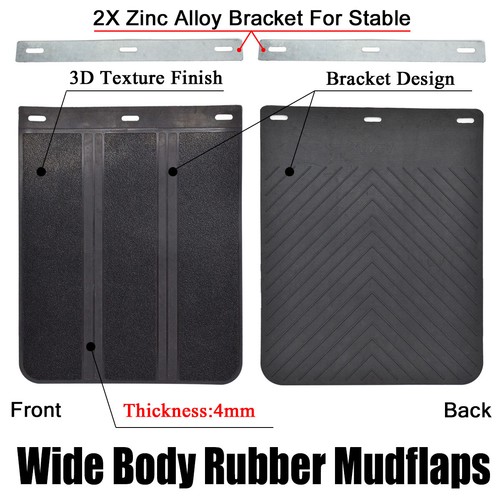 HEAVY DUTY Mud Flaps Splash Guards Car Truck Pickup Universal Body Fender - Picture 2 of 9