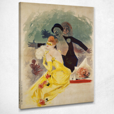 Opernkarneval 1892 1. Maskentanz Jules Chéret, jch82 Druckbild