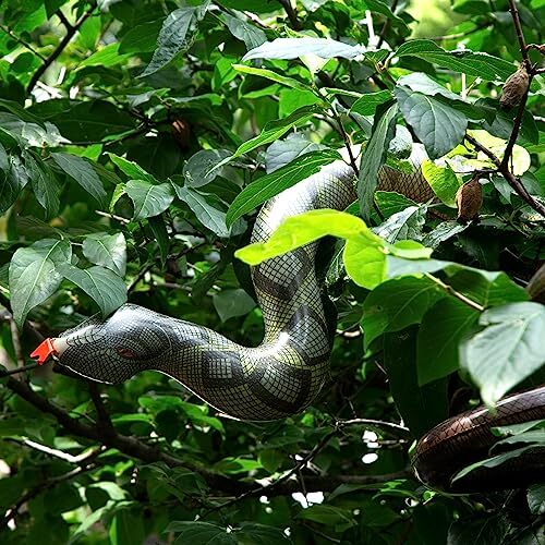 5 Pack Large Inflatable Snakes Pool Floats Blow Up Fake Snakes Trick Toys - Picture 3 of 9