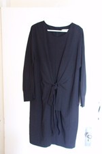 Mango MNG Suit Dress, Black Shirt Dress With Belt Detail, Size M