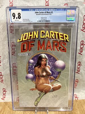 JOHN CARTER OF MARS #3 LISNER VARIANT (2022) Graded Cgc 9.8  DYNAMITE Comic