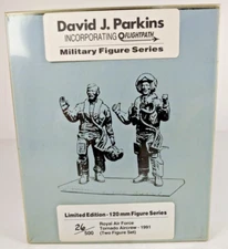 Rare David J Parkins 2x Royal Airforce Tornado Aircrew 1991 1:16 120MM #26/500