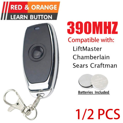 972LM 953CB Red/Orange Learn Button Keychain Garage Door Openers for Liftmaster