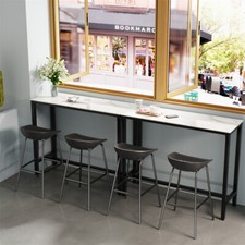Marble Bar Table Kitchen Breakfast Dining Table Console Table Coffee Workstation