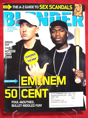 BLENDER Magazine Monthly Eminem 50 Cent w DVD September 2006 | eBay