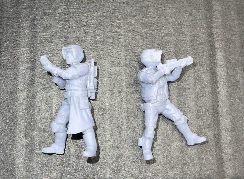 3D printed Star Wars storm troopers