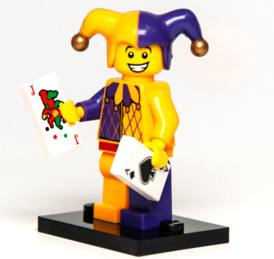 New Lego CMF Series 12 Minifigure Jester w/ Playing Cards Joker