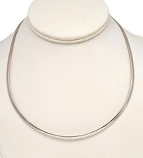 10K Two Tone Gold Necklace, 18''long X 3/16''Wide