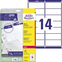 Avery Zweckform Quickpeel Adress-Etiketten, 99,1 X 38,1 Mm 1 Bis 20X Spare 26%