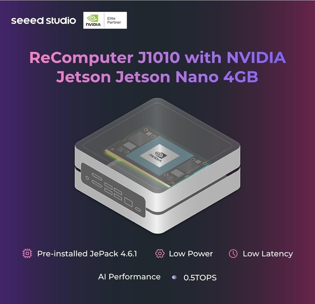 Seeed studio NVIDIA Jetson Nano Edge AI Device - reComputer J1010