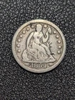 1854-O Arrows Seated Liberty Silver Dime - Grades Fine - Free Shipping!