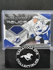 2021-22 Upper Deck Black Diamond Ross Colton #DD-RC Diamond Debut Relics