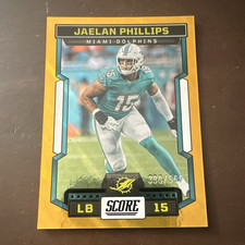 Panini 2023 Score Jaelan Phillips Miami Dolphins #277 Lava /565 Football Card