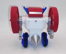 Custom Micronauts Microtron White/Red PLA New Mego Takara Microman