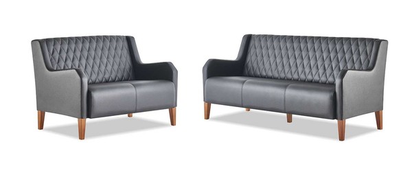 Sofagarnitur Schwarz Modern 3-Sitzer 2-Sitzer Komplett Sofas SitzmöBel Set-image