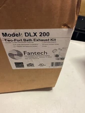 Fantech Model: DLX 200 Exhaust Fan Kit: Two-Port Bath Exhaust Kit New in Box