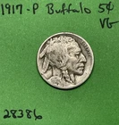 1917-P Buffalo 🦬 Indian Head Nickel 5c Cent Piece  VG Very Good