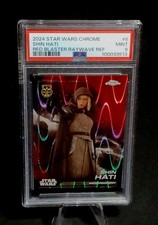 2024 TOPPS CHROME STAR WARS 6 SHIN HATI DEBUT RED BLASTER RAYWAVE PSA 9