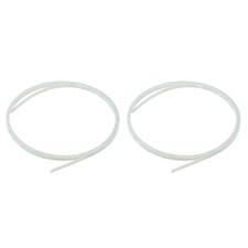 2 Pcs Plastic Binding Purfling Strip 1650x5x1.5mm White